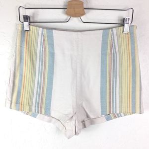 Free People Short Ivory Combo High Rise Multicolor